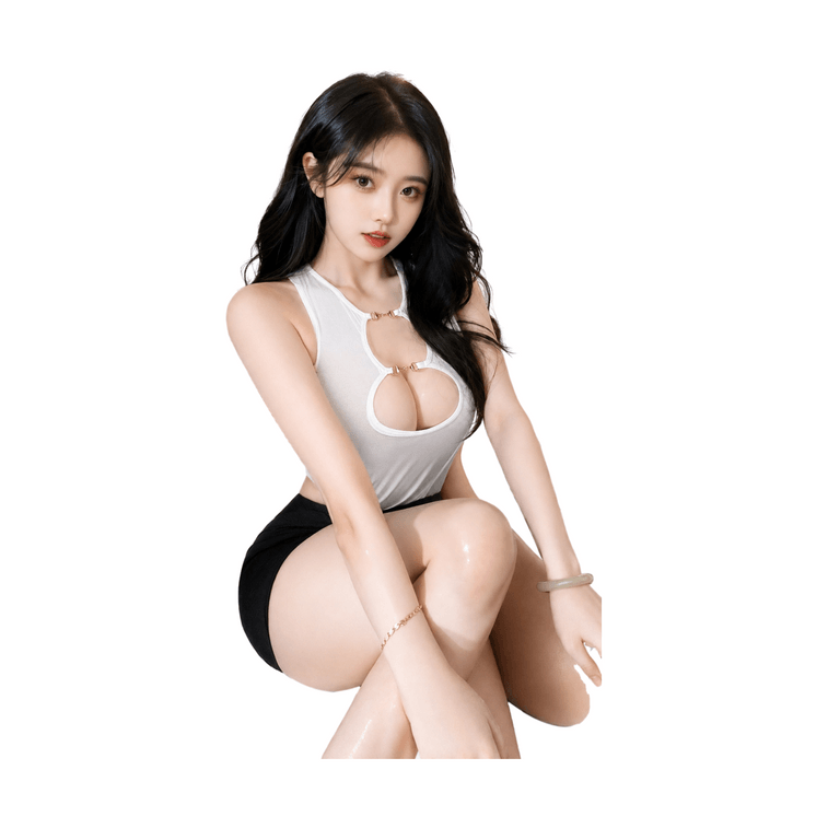 Sweet Little Secret Cutout Knit Bodycon Mini Dress Stretchy Slim Fit Flirty Lounge Style White One Size